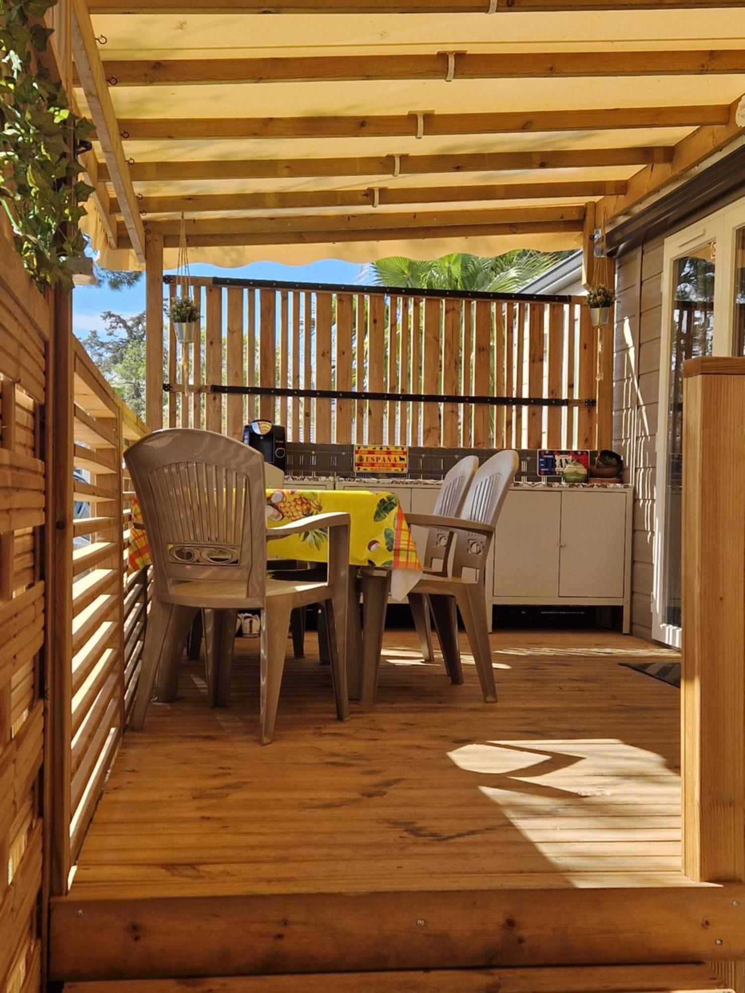 Camping La Carabasse Vias-Plage-T4 Climatise,Tout Confort, Emplacement Calme ! Exteriör bild